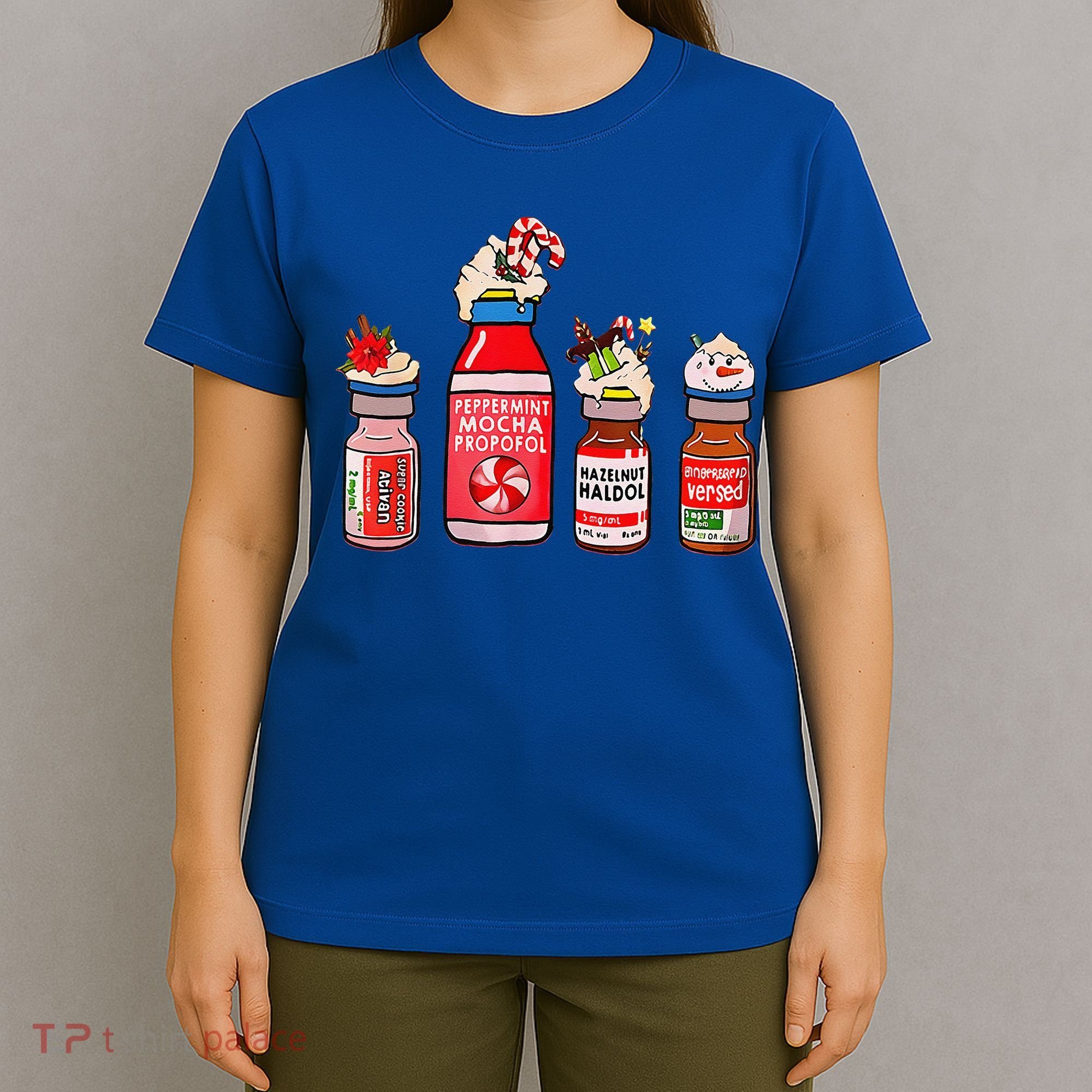 Funny Christmas Crna Pacu ER ED ICU Cricital Care Nurse T-Shirt