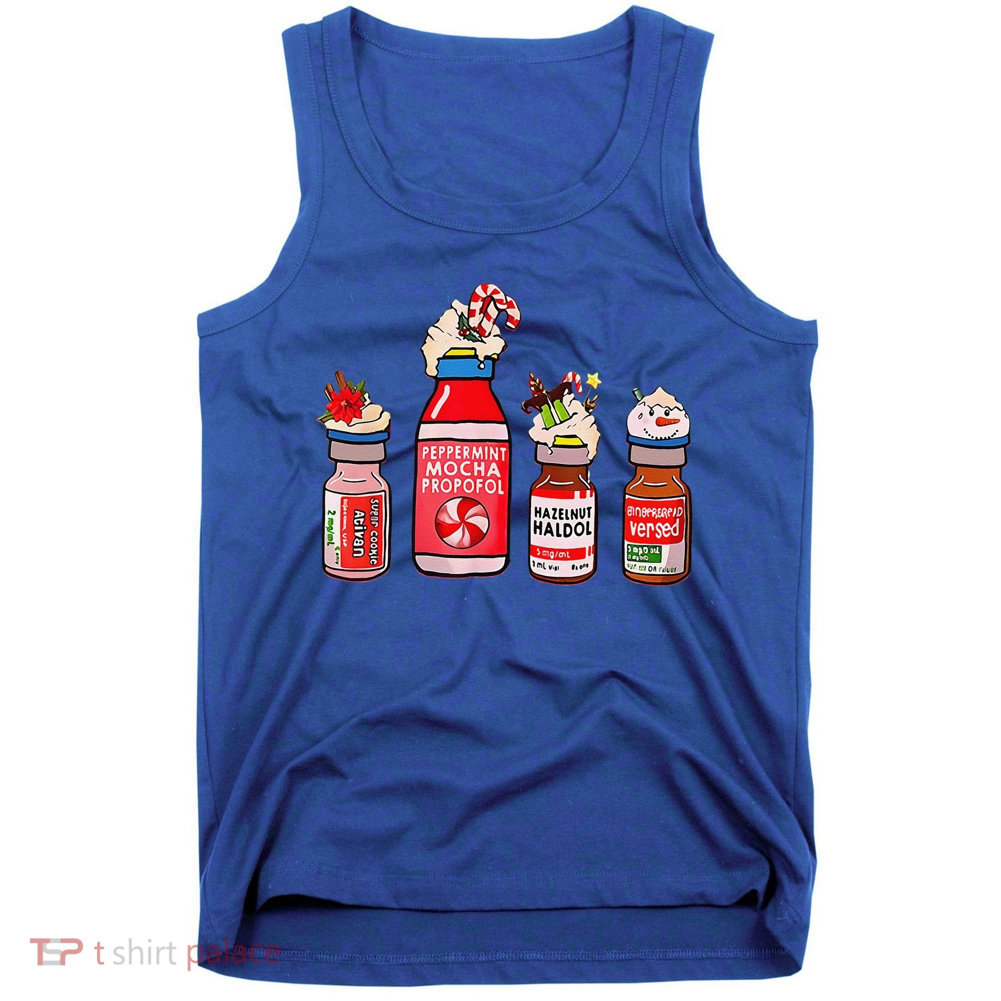 Funny Christmas Crna Pacu ER ED ICU Cricital Care Nurse Tank Top