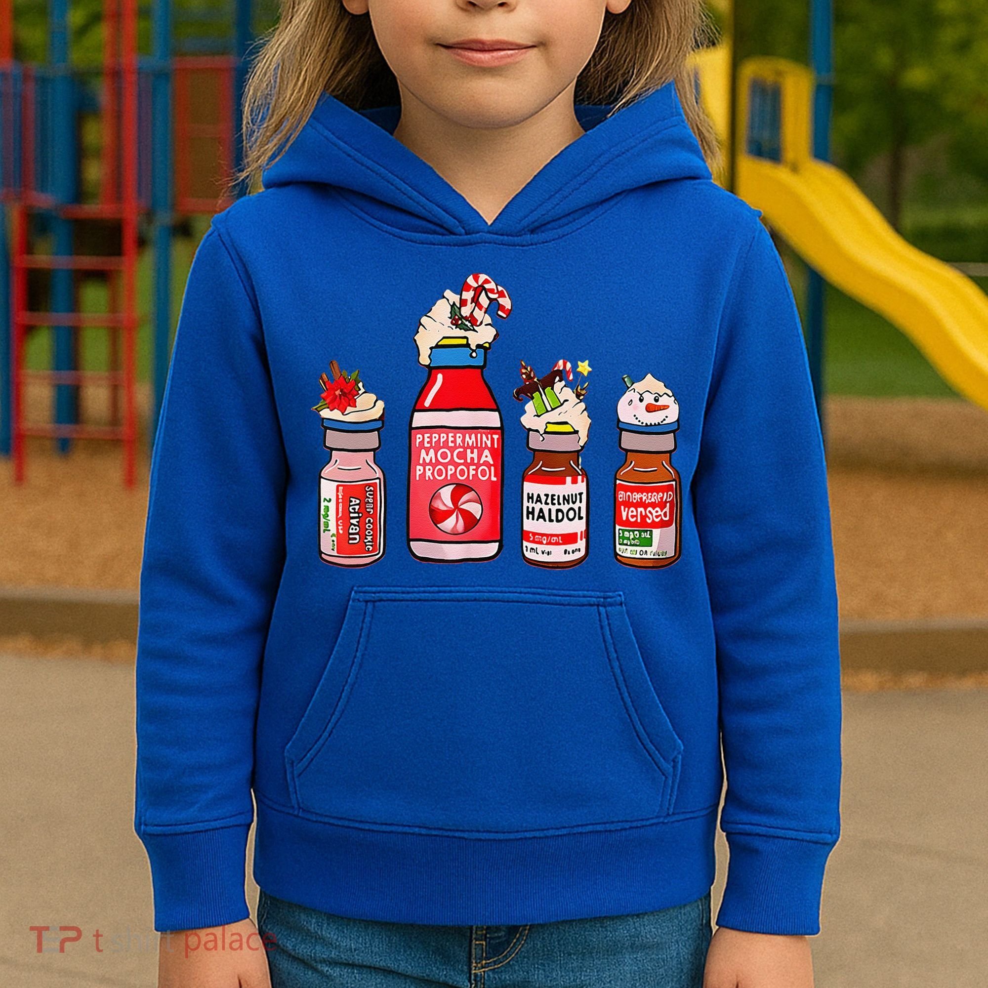 Funny Christmas Crna Pacu ER ED ICU Cricital Care Nurse Kids Hoodie