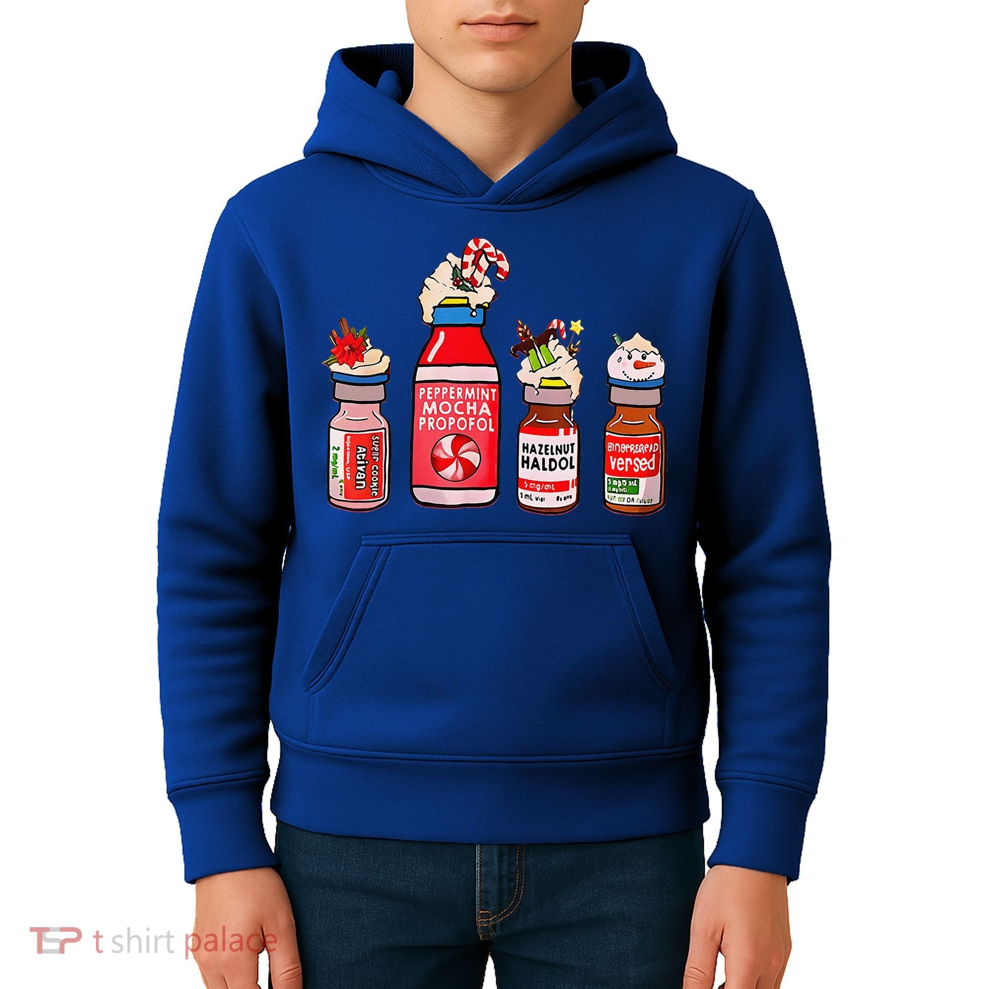 Funny Christmas Crna Pacu ER ED ICU Cricital Care Nurse Kids Hoodie