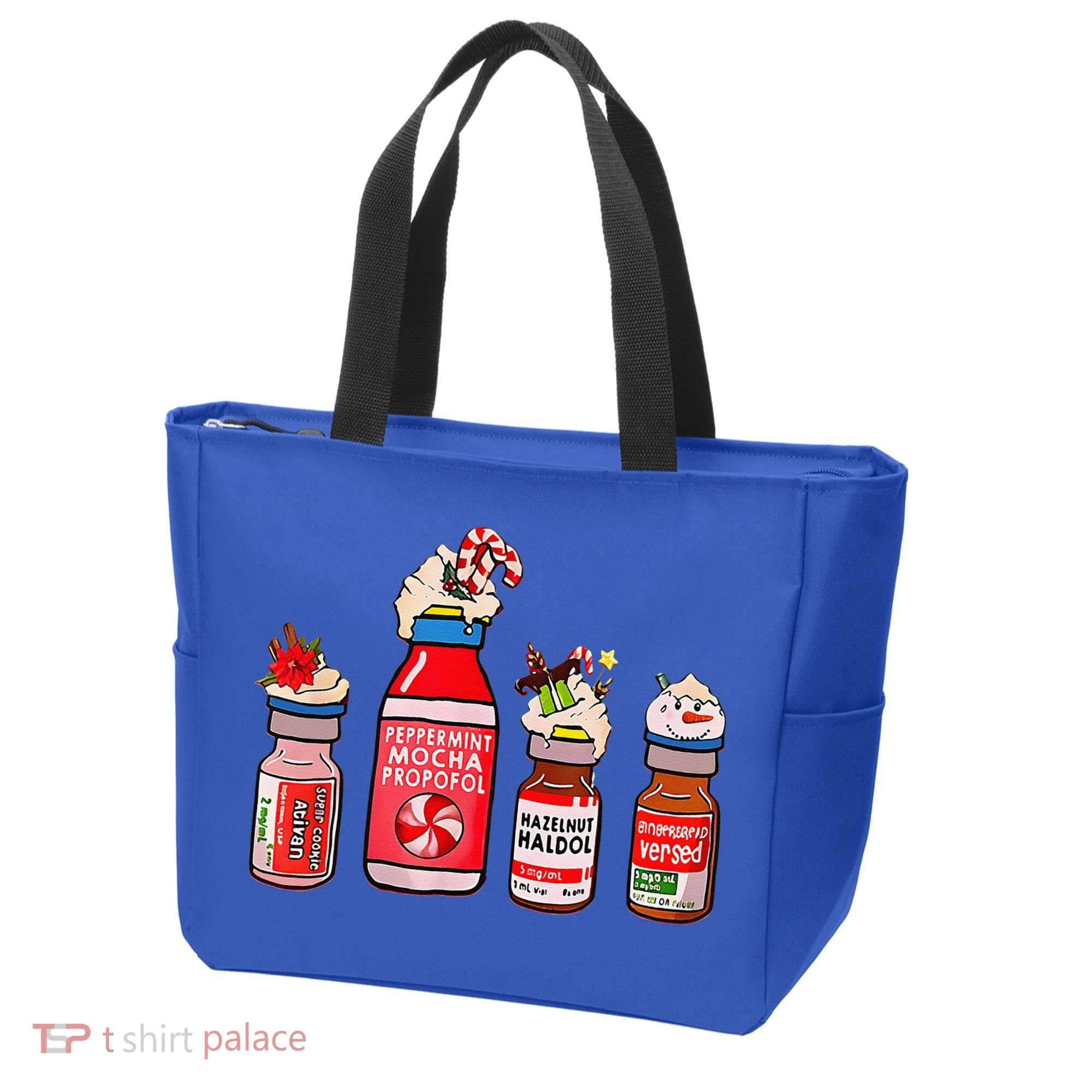 Funny Christmas Crna Pacu ER ED ICU Cricital Care Nurse Tote Bag