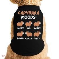 Funny Cute Capybara Moods Children Women Doggie Tank thumb 0