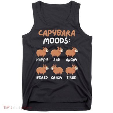 Funny Cute Capybara Moods Children Women Tank Top