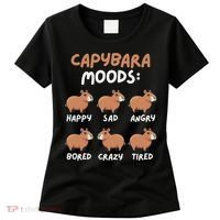 Funny Cute Capybara Moods Children Women Women's T-Shirt thumb 0
