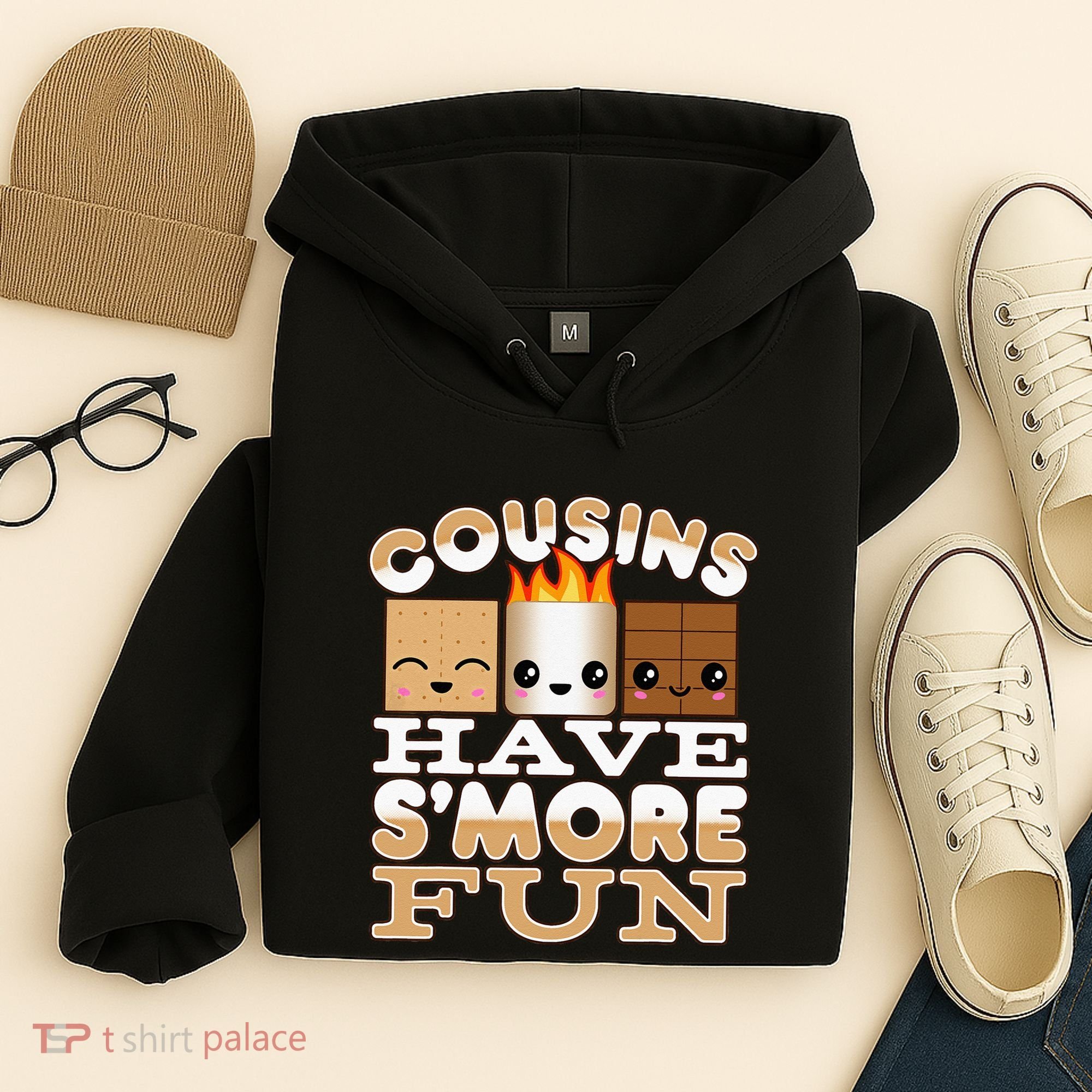 Family Camping Cousins Have Smore Fun Hoodie