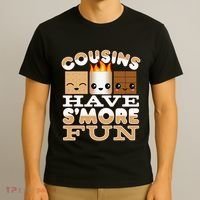 Family Camping Cousins Have Smore Fun T-Shirt thumb 3