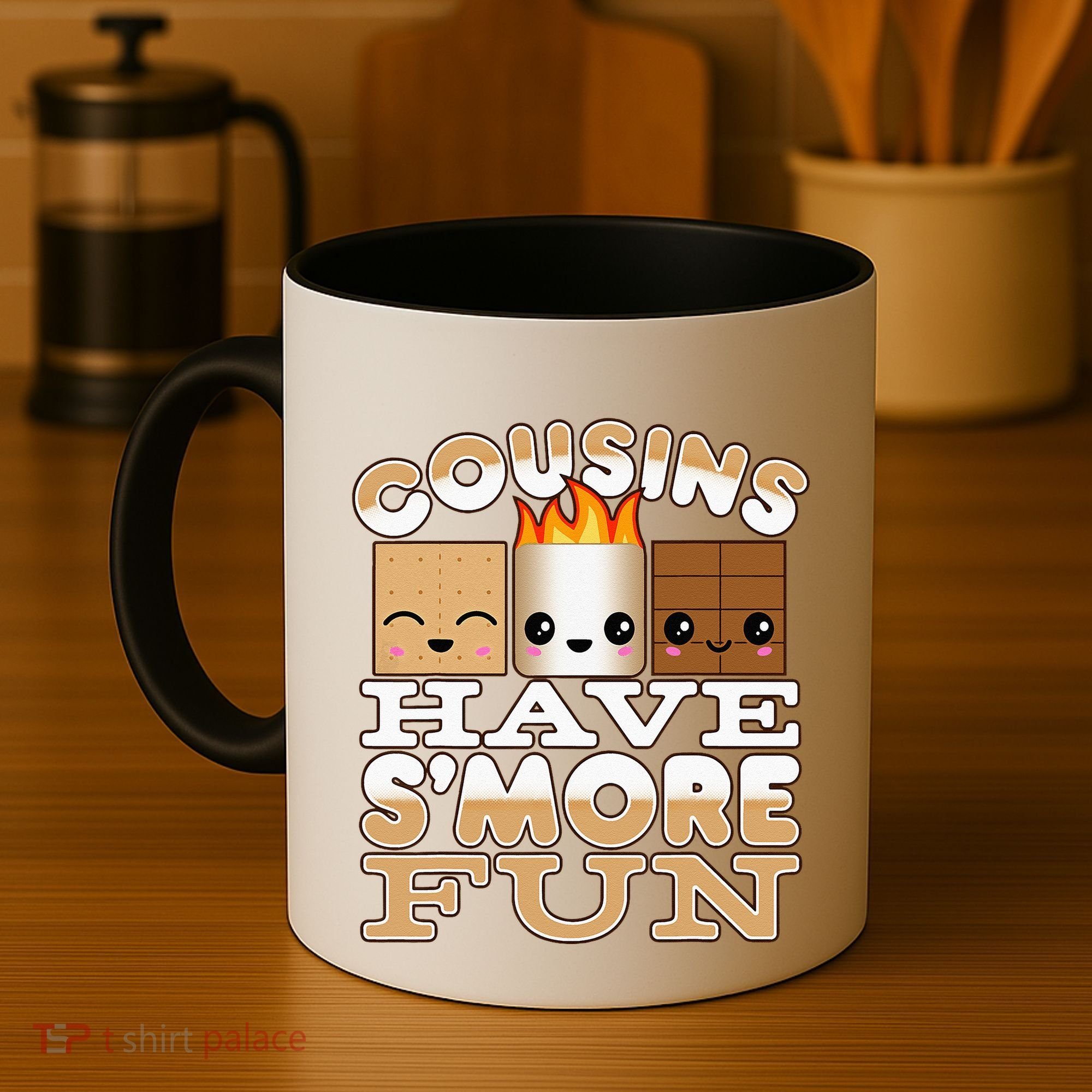 Family Camping Cousins Have Smore Fun Coffee Mug