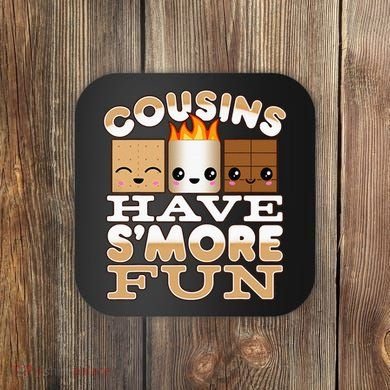 Family Camping Cousins Have Smore Fun Coaster