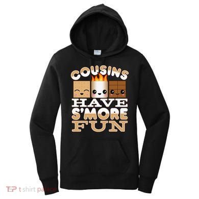 Family Camping Cousins Have Smore Fun Women's Hoodie