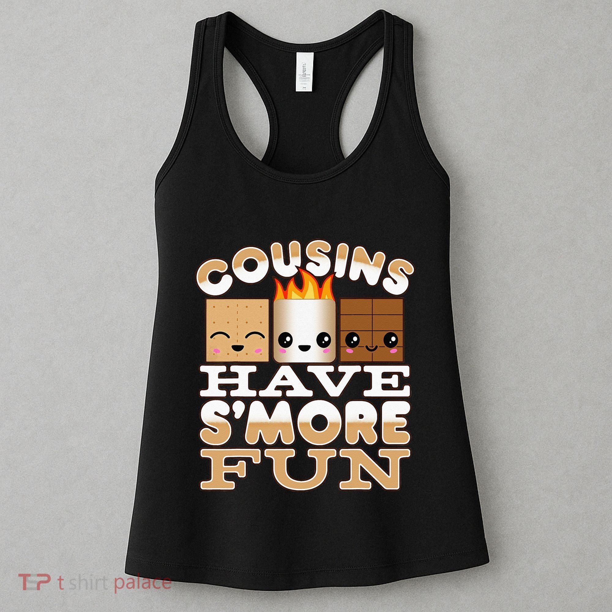 Family Camping Cousins Have Smore Fun Women's Tank Top