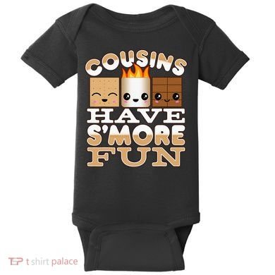 Family Camping Cousins Have Smore Fun Baby Bodysuit