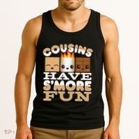 Family Camping Cousins Have Smore Fun Tank Top thumb 3