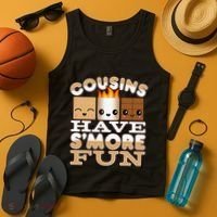 Family Camping Cousins Have Smore Fun Tank Top thumb 4