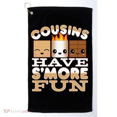 Family Camping Cousins Have Smore Fun Golf Towel