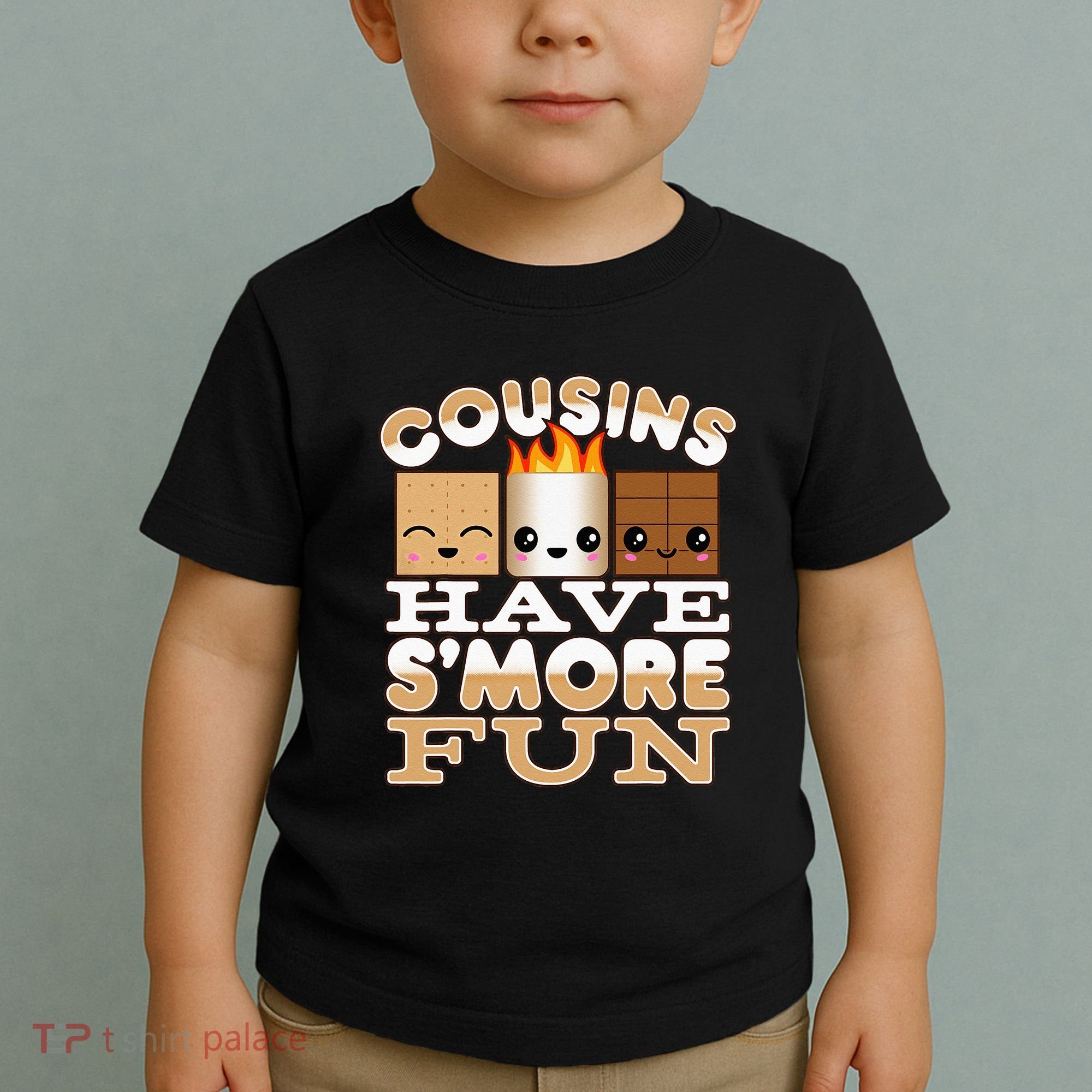 Family Camping Cousins Have Smore Fun Toddler T-Shirt