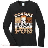 Family Camping Cousins Have Smore Fun Women's Long Sleeve Shirt thumb 0