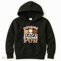 Family Camping Cousins Have Smore Fun Kids Hoodie thumb 0