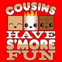 Family Camping Cousins Have Smore Fun Santa Hat thumb 1