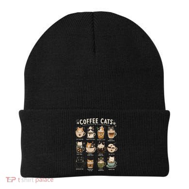 Funny Coffee Cats Cute Cat Themed Beverage Beanie