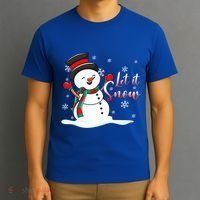 Family Clothing: Christmas Snow Let It Snow Funny Gift T-Shirt thumb 3