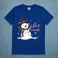 Family Clothing: Christmas Snow Let It Snow Funny Gift T-Shirt thumb 5