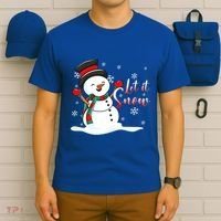 Family Clothing: Christmas Snow Let It Snow Funny Gift T-Shirt thumb 6