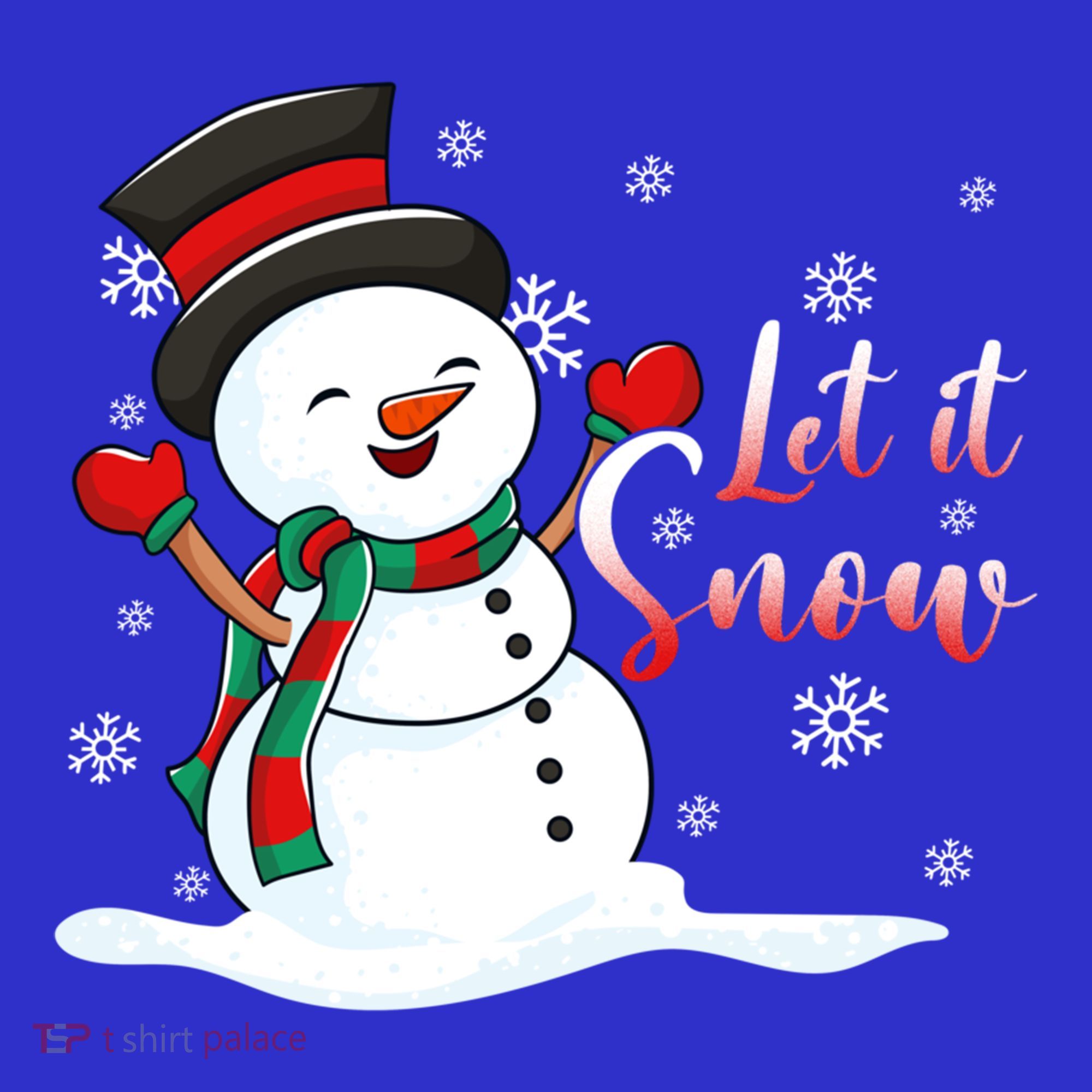 Family Clothing: Christmas Snow Let It Snow Funny Gift Polo
