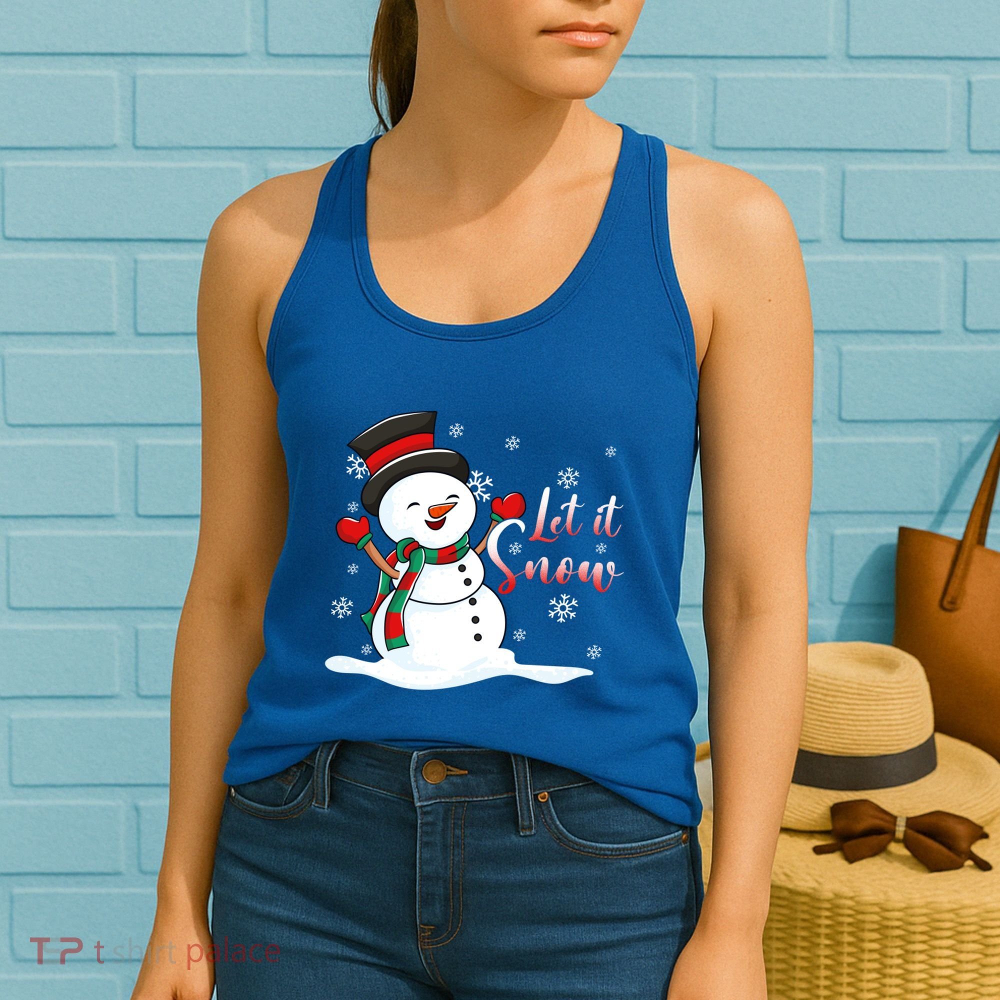 Family Clothing: Christmas Snow Let It Snow Funny Gift Women's Tank Top