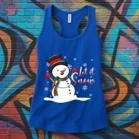 Family Clothing: Christmas Snow Let It Snow Funny Gift Women's Tank Top thumb 3