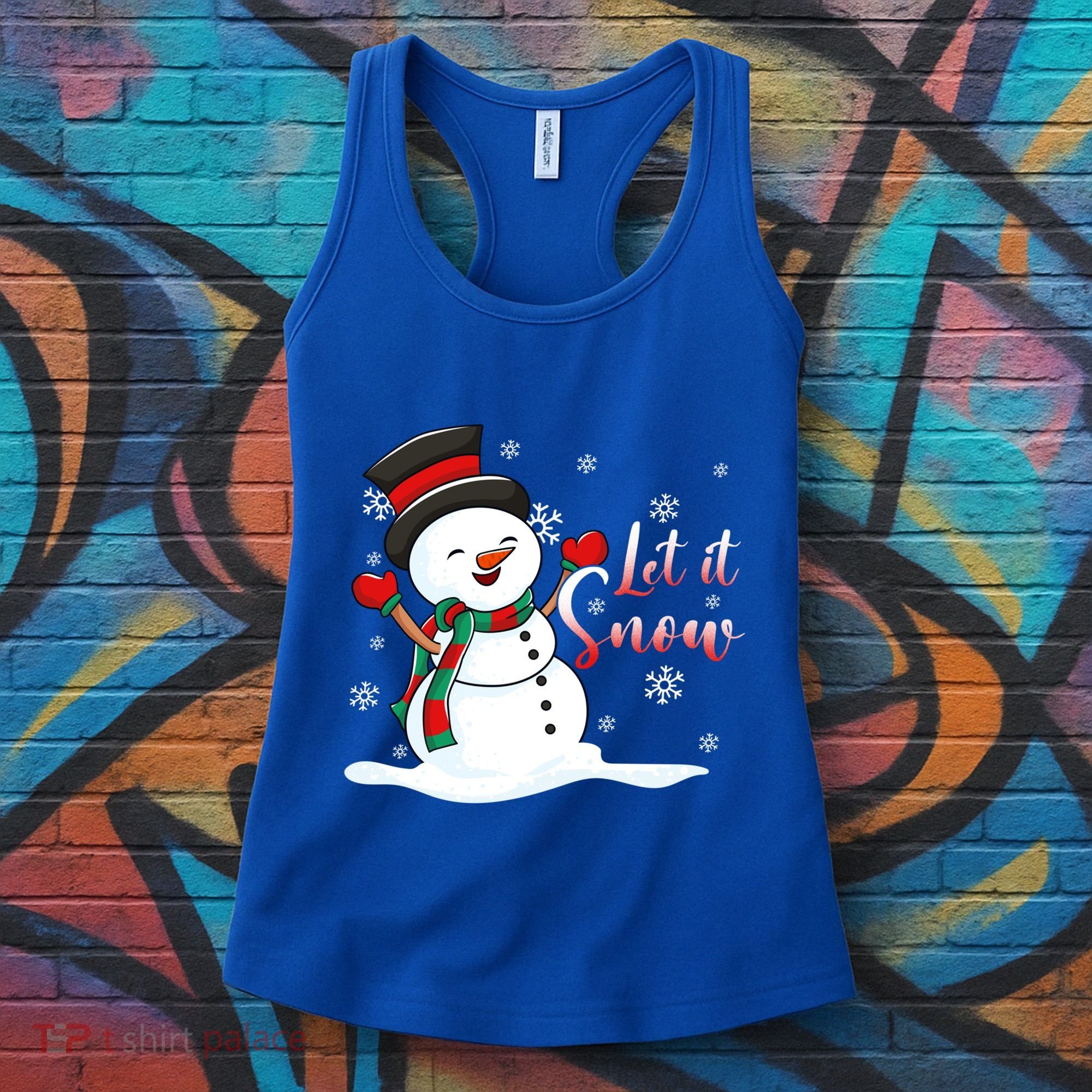 Family Clothing: Christmas Snow Let It Snow Funny Gift Women's Tank Top
