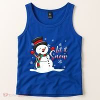 Family Clothing: Christmas Snow Let It Snow Funny Gift Tank Top thumb 2