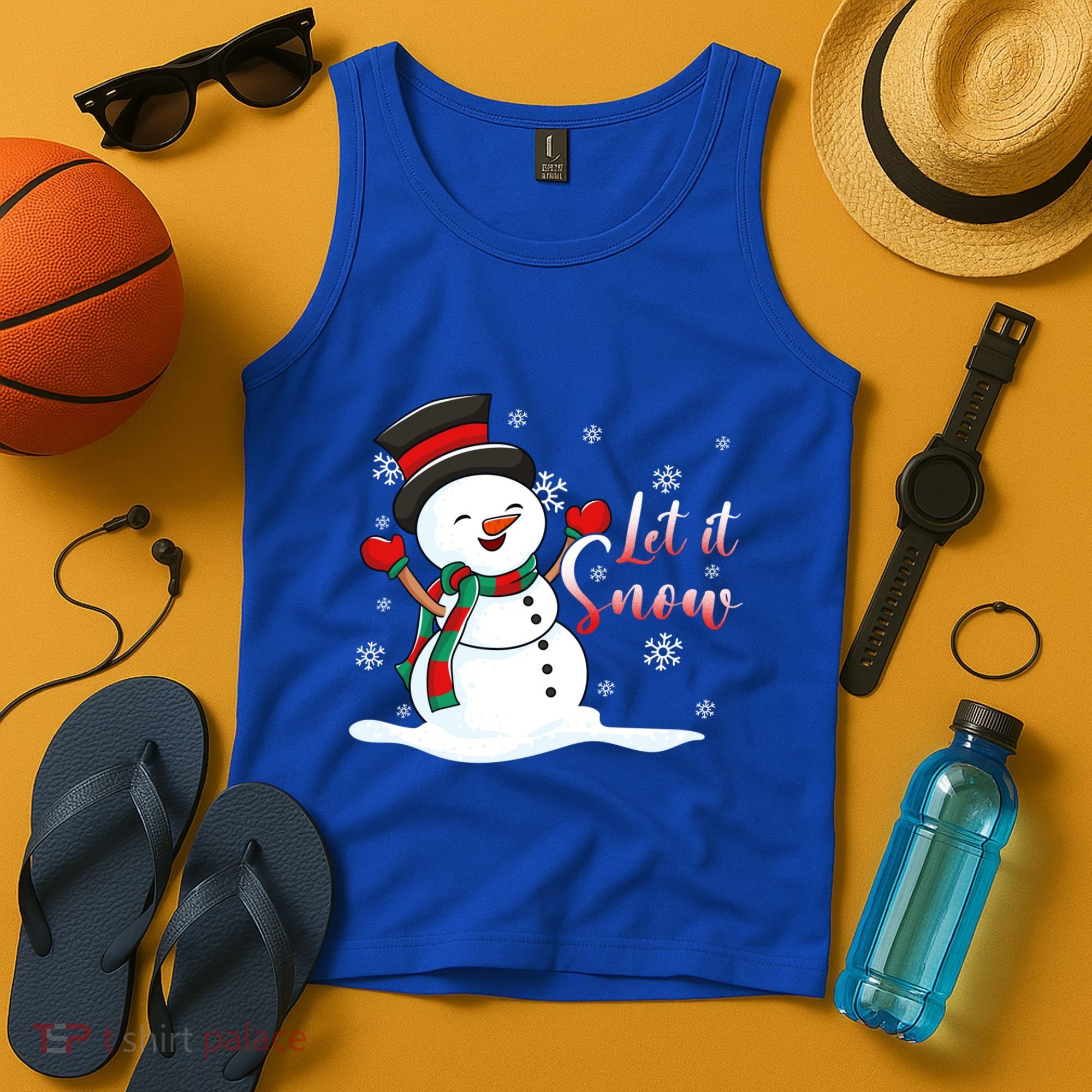 Family Clothing: Christmas Snow Let It Snow Funny Gift Tank Top