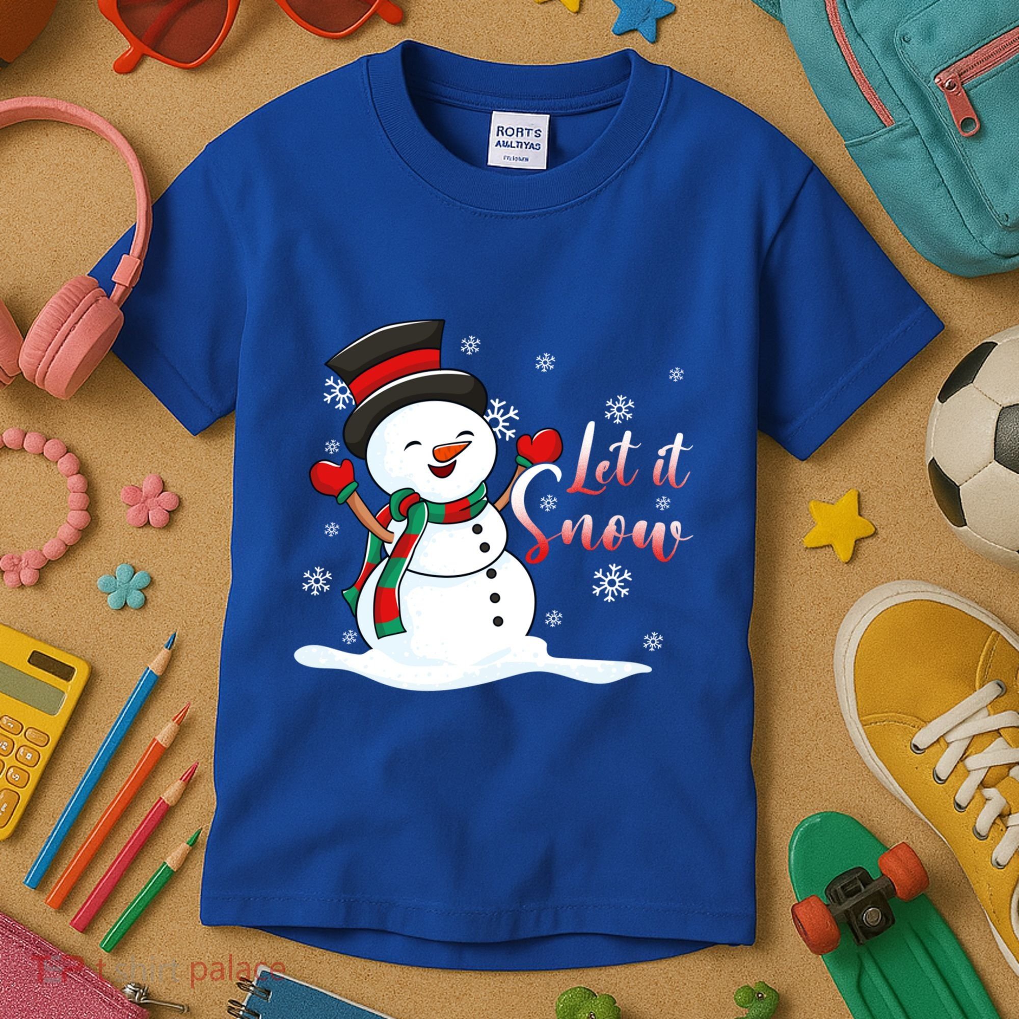 Family Clothing: Christmas Snow Let It Snow Funny Gift Kids T-Shirt
