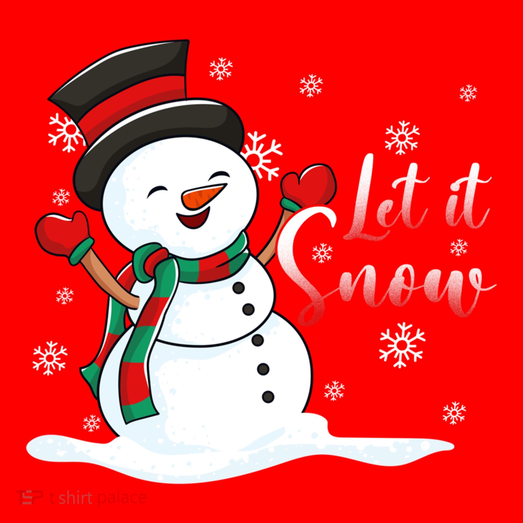 Family Clothing: Christmas Snow Let It Snow Funny Gift Santa Hat