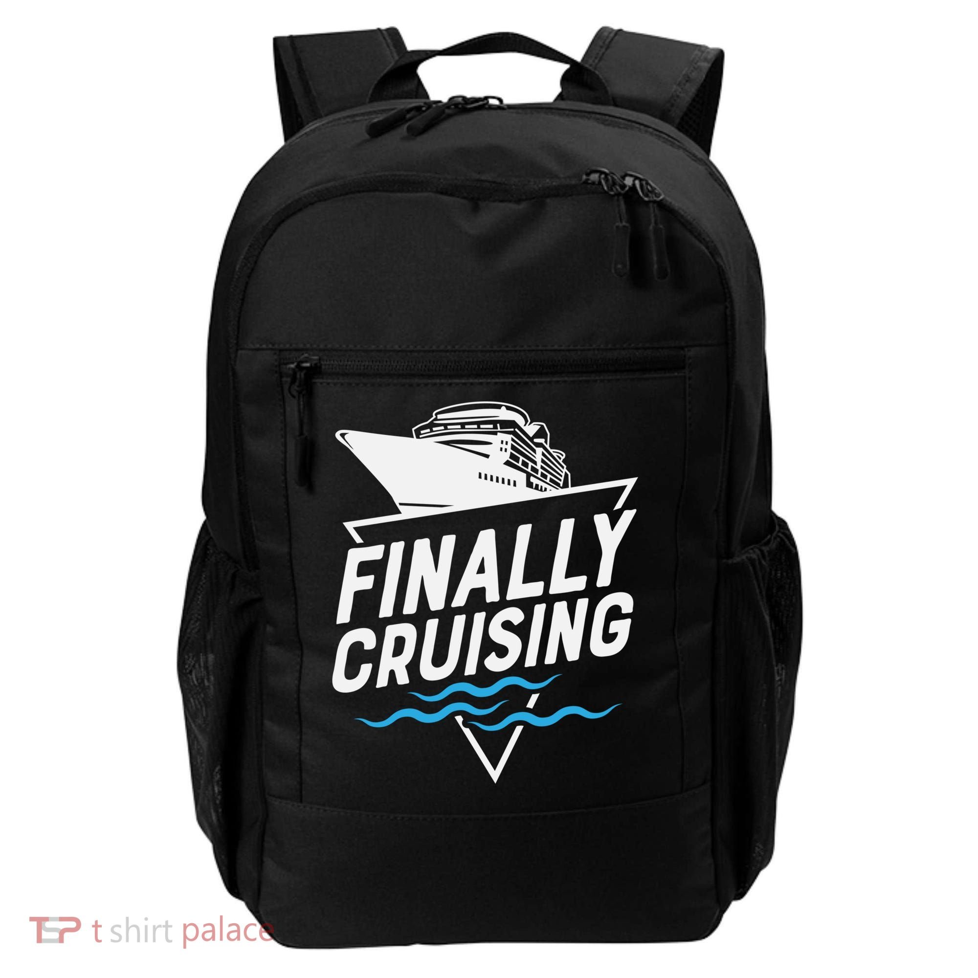 Finally Cruising Cruise Ship Family Vacation Gift Backpack