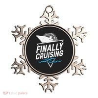 Finally Cruising Cruise Ship Family Vacation Gift Ornament thumb 0