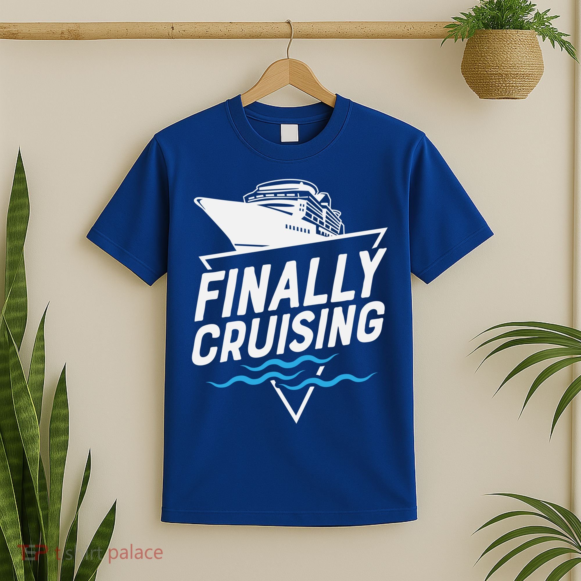 Finally Cruising Cruise Ship Family Vacation Gift T-Shirt