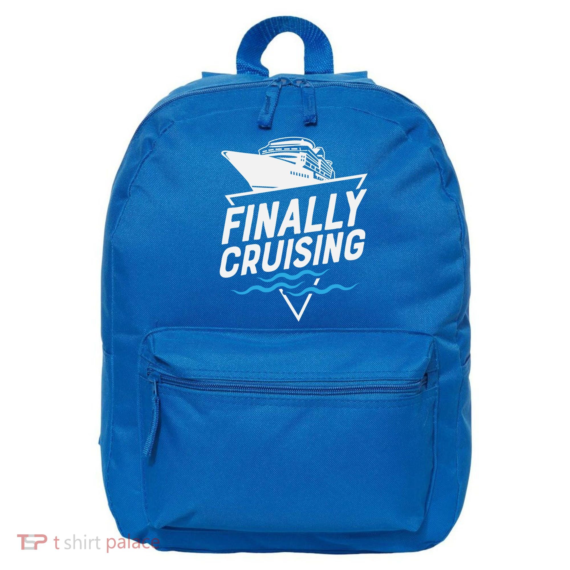 Finally Cruising Cruise Ship Family Vacation Gift 16 in Basic Backpack