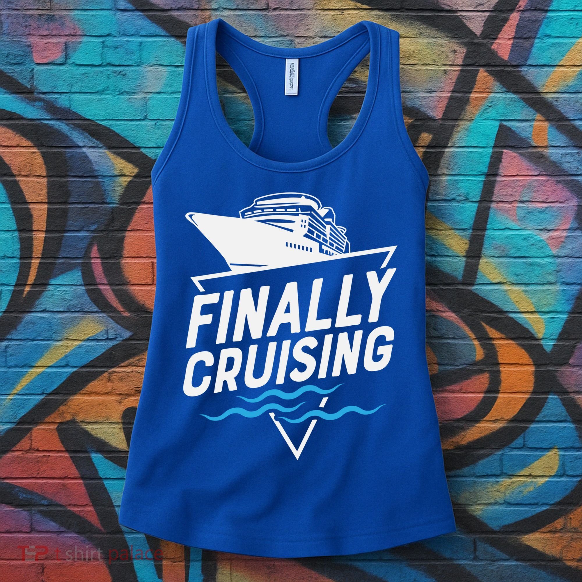 Finally Cruising Cruise Ship Family Vacation Gift Women's Tank Top