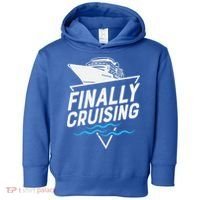 Finally Cruising Cruise Ship Family Vacation Gift Toddler Hoodie thumb 0