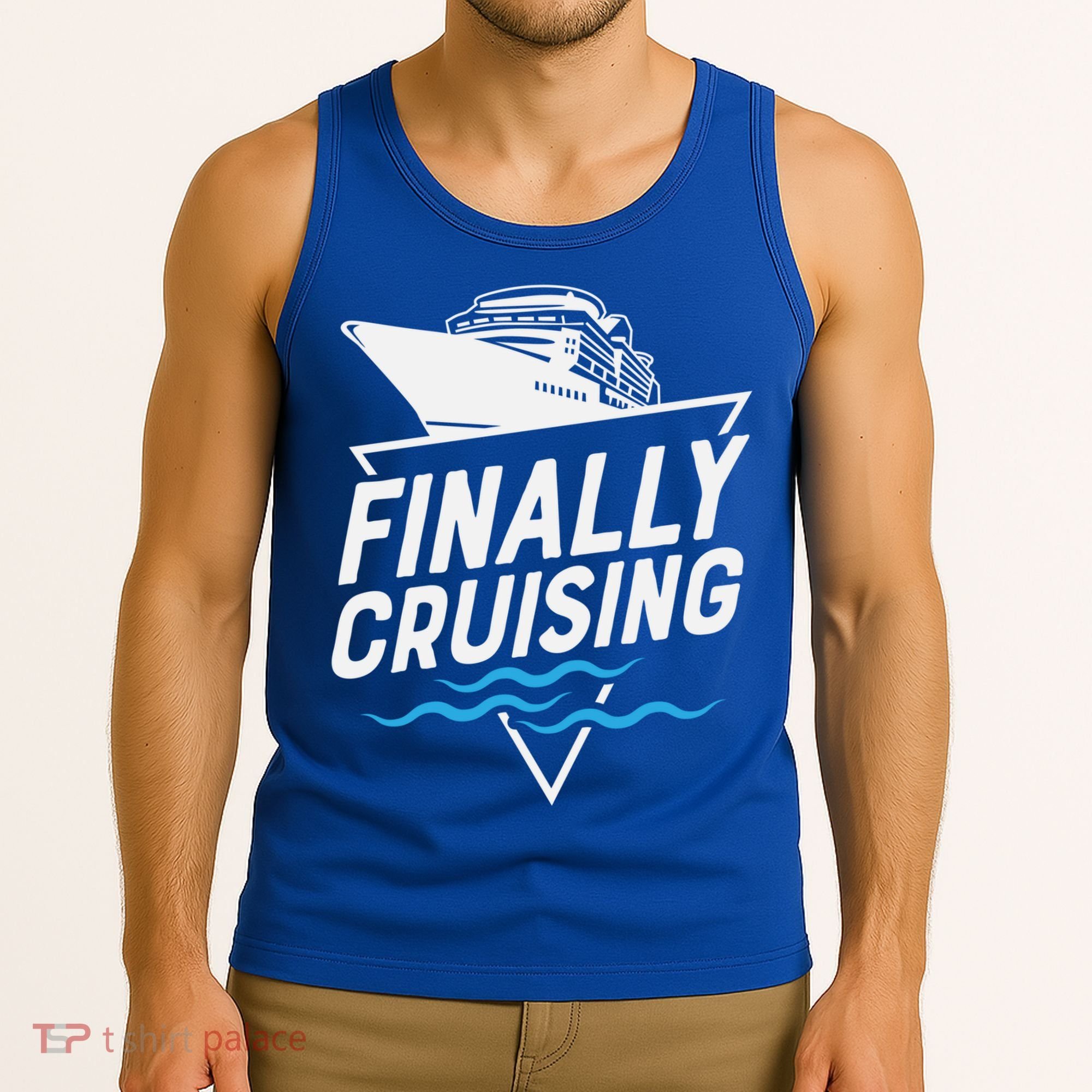 Finally Cruising Cruise Ship Family Vacation Gift Tank Top