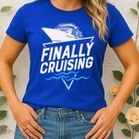 Finally Cruising Cruise Ship Family Vacation Gift Women's T-Shirt thumb 2