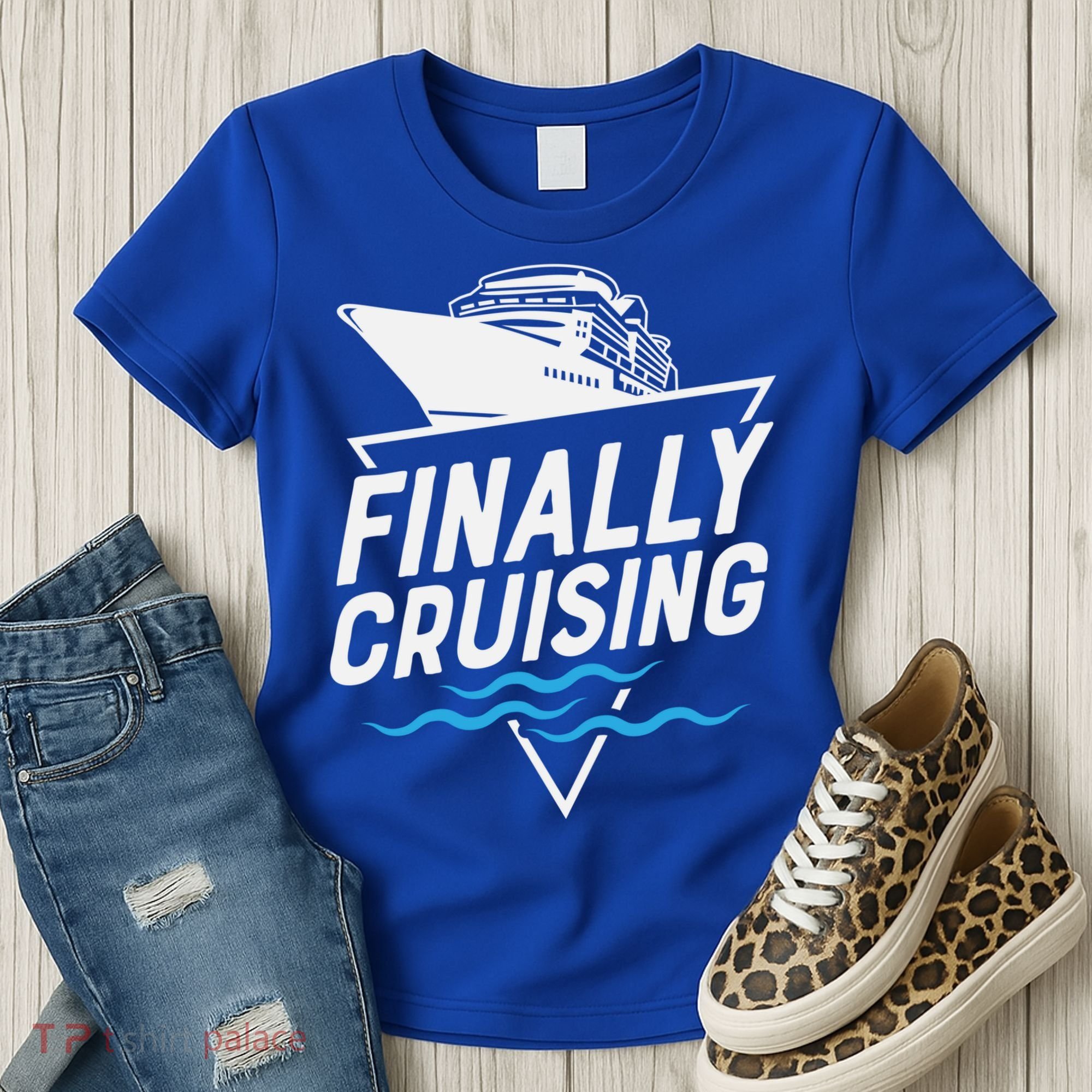 Finally Cruising Cruise Ship Family Vacation Gift Women's T-Shirt