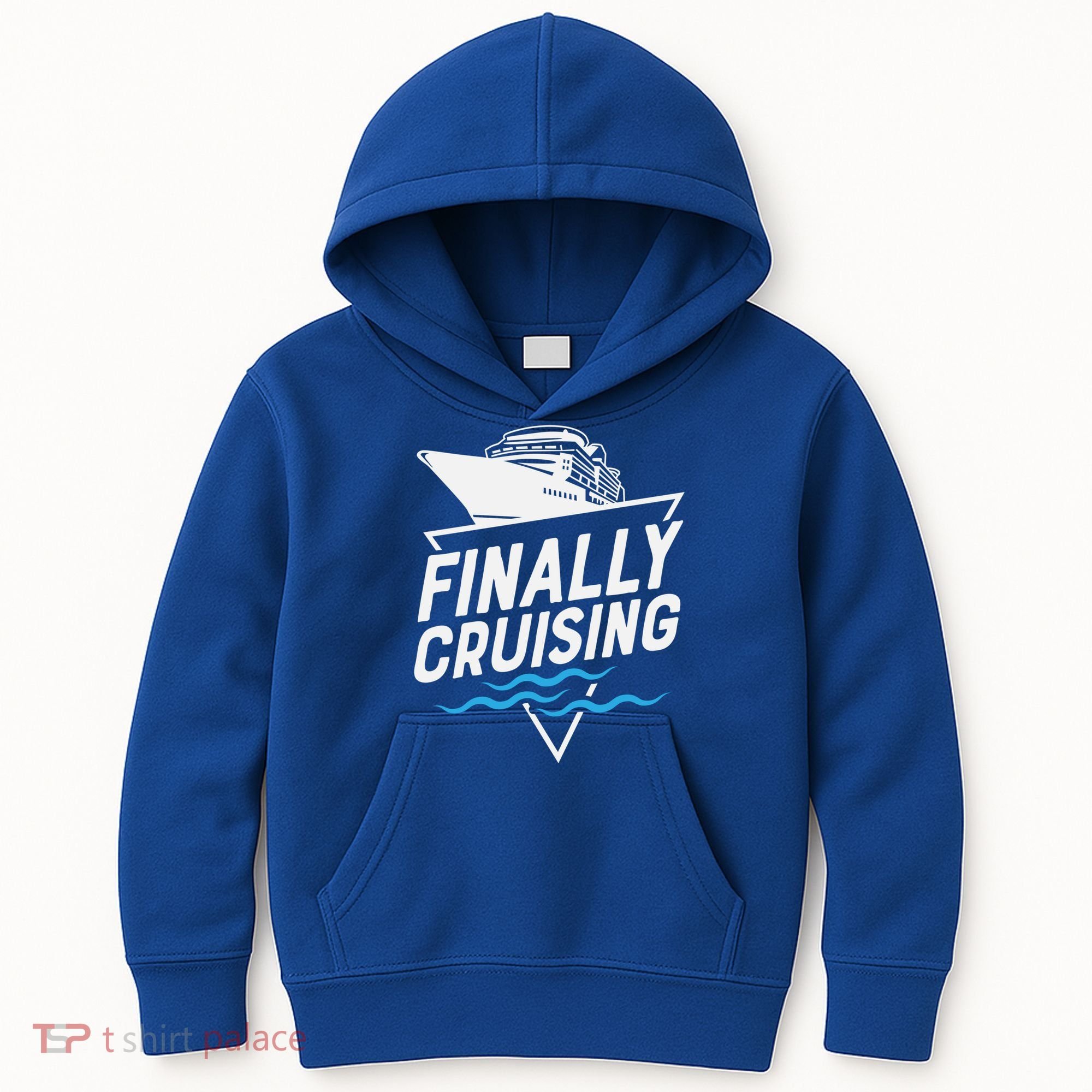 Finally Cruising Cruise Ship Family Vacation Gift Kids Hoodie