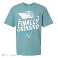 Finally Cruising Cruise Ship Family Vacation Gift Sueded Cloud Jersey T-Shirt thumb 0