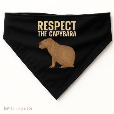 Funny Capybara Cavy Rodent Capybara Lover USA-Made Doggie Bandana