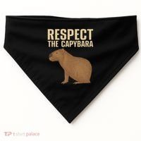 Funny Capybara Cavy Rodent Capybara Lover USA-Made Doggie Bandana thumb 0