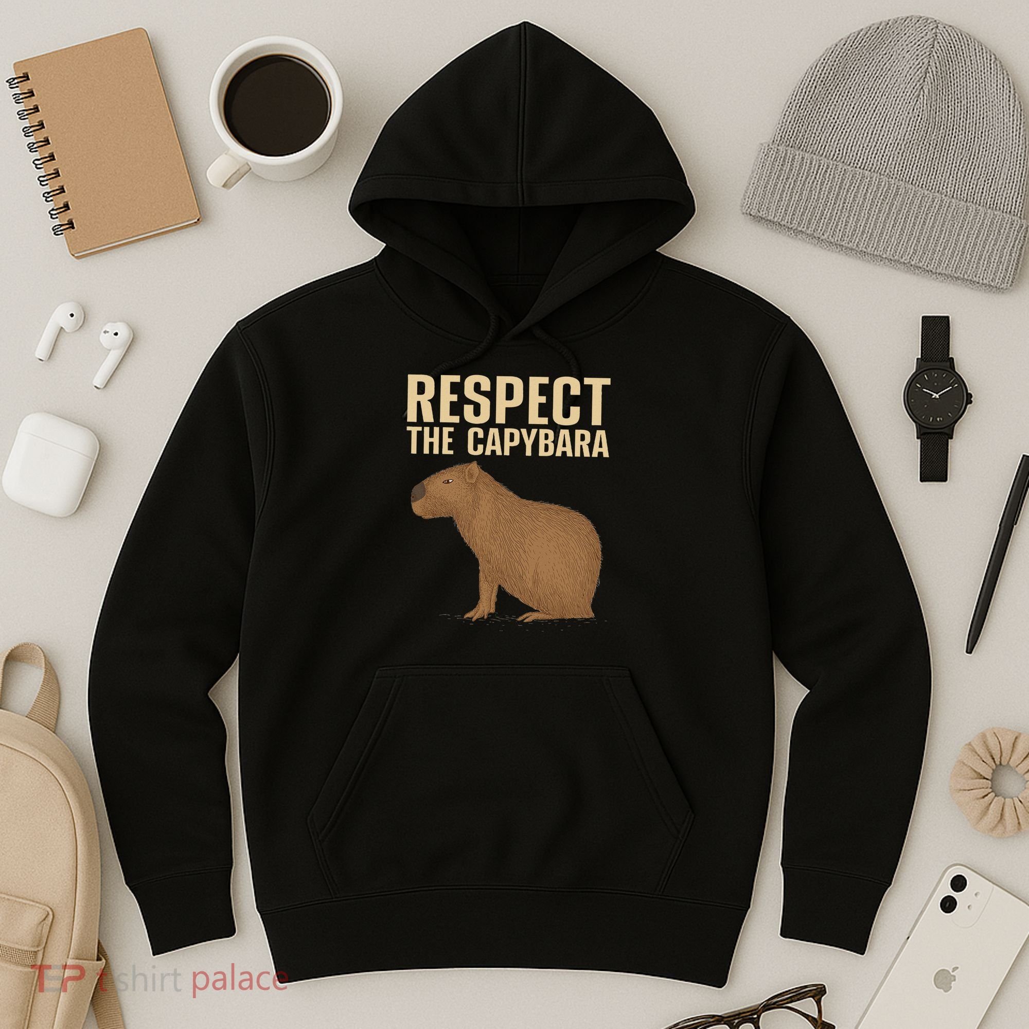 Funny Capybara Cavy Rodent Capybara Lover Hoodie