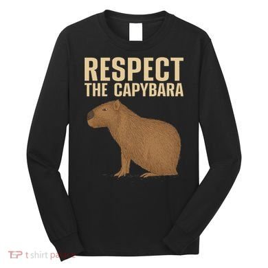 Funny Capybara Cavy Rodent Capybara Lover Long Sleeve Shirt