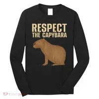 Funny Capybara Cavy Rodent Capybara Lover Long Sleeve Shirt thumb 0